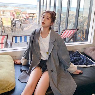 Oversized One Button Blazer