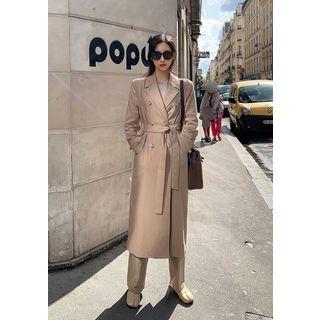 Maxi Chesterfield Coat & Sash