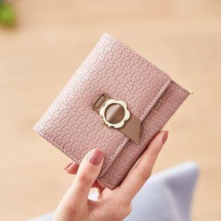 Two-tone Trifold Short Wallet