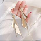 Alloy Triangle Fringed Earring 1 Pair - Gold - One Size