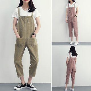 Corduroy Jumper Crop Pants