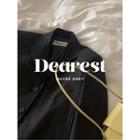 Single-breasted Hidden-button Blazer Black - One Size