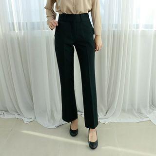 Petite Size High-waist Wide-leg Dress Pants