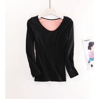 Set: Long-sleeve Fleece-lined Top + Pants