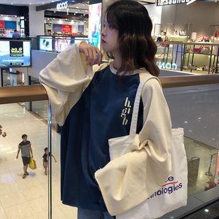 Long-sleeve Letter Raglan T-shirt