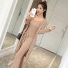 Set: Cardigan + Knit Jumpsuit