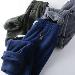 Bear Embroidered Sweatpants
