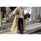 Pocket-detail Wool Blend Coat