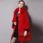 Furry Collared Woolen Coat