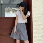 Short-sleeve Plain T-shirt / Dress Shorts
