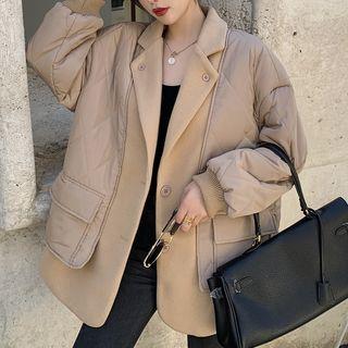 Quilted Single-breasted Blazer