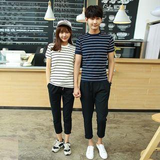 Couple Matching T-shirt / Cropped Pants