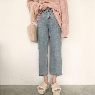 Crop Straight Cut Jeans