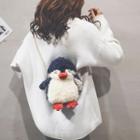 Chenille Penguin Crossbody Bag