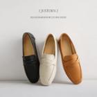 Square-toe Banded Loafers