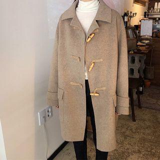 Dual-pocket Duffle Coat As Shown In Figure - One Size