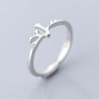 925 Sterling Silver Antler Ring S925 Silver - Ring - Silver - One Size