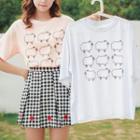 Short-sleeve Sheer Print T-shirt