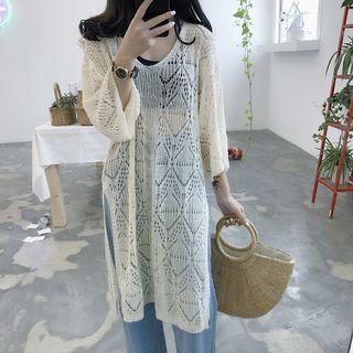 Plain Cutout Knit Dress