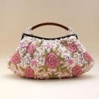 Flower Embellished Evening Handbag