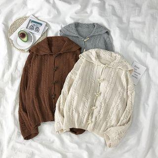Toggle Long-sleeve Knit Cardigan