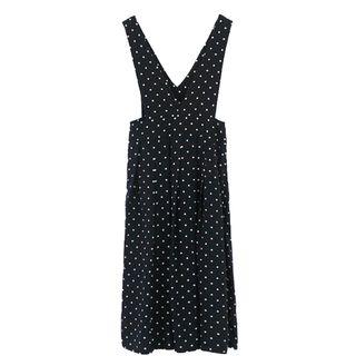 Polka Dot Mini Pinafore Dress