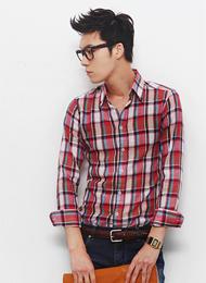 Long-sleeve Plaid Shirt