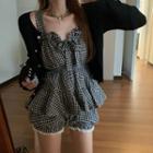 Gingham Camisole Top / Shorts