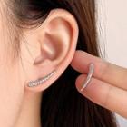 Leaf Alloy Earring 1 Pair - Silver - One Size