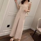 Ruffle-strap Wide-leg Jumpsuit