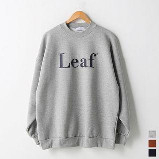 Leaf Brushed-fleece Lined Printed Sweatshirt