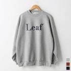 Leaf Brushed-fleece Lined Printed Sweatshirt