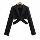 Crisscross Cropped Blazer
