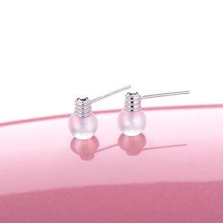 Light Bulb Ear Stud 1 Pair - As Shown In Figure - One Size