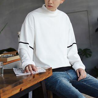 Stripe-detail Panel Pullover