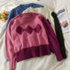 Colorblock Slim-fit Sweater