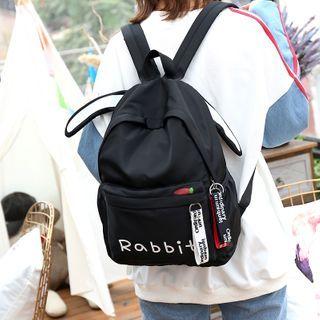 Rabbit Ear Accent Lettering Backpack