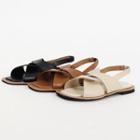 Knotted-strap Flat Sandals