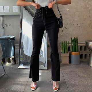 Lace-up Boot-cut Pants