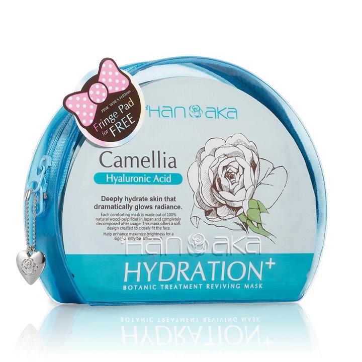 Hanaka - Botanic Treatment Reviving Mask (camellia + Hyaluronic Acid) 5 Pcs