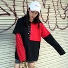 Mock Two-piece Hooded T-shirt