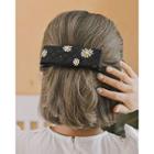 Daisy-pattern Quilted Hair Barrette