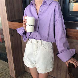 Drop Shoulder Long Sleeve Shirt