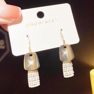 Faux Pearl Earring E0195 - 1 Pr - Gold - One Size
