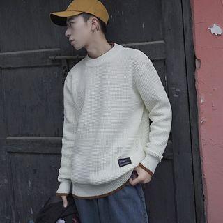 Mock Neck Contrast Trim Sweater