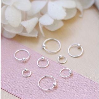 Metal Ball Mini Hoop Earring