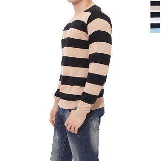 Plus Size Striped Knit Top