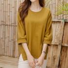 Dolman-sleeve Paneled T-shirt