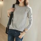 Pocket-front Fleece-lined T-shirt