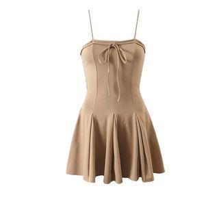 Spaghetti Strap Godet Mini Dress